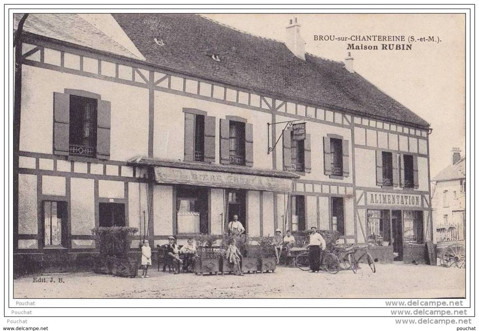 77) Brou Sur Chantereine.- (Seine  Et  Marne). Maison Rubin   - (belle Animation - Café - épicerie) - Autres & Non Classés