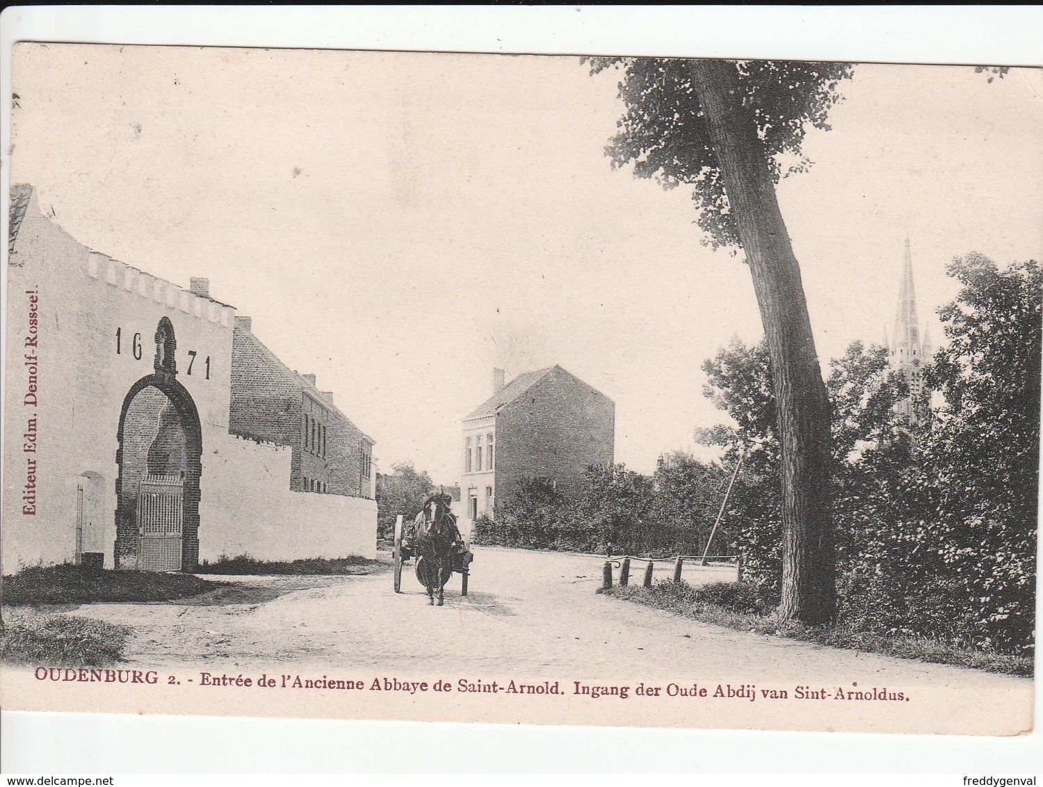 OUDENBURG INGANG DER OUDE ABDIJ VAN INT ARNOLDUS - Oudenburg