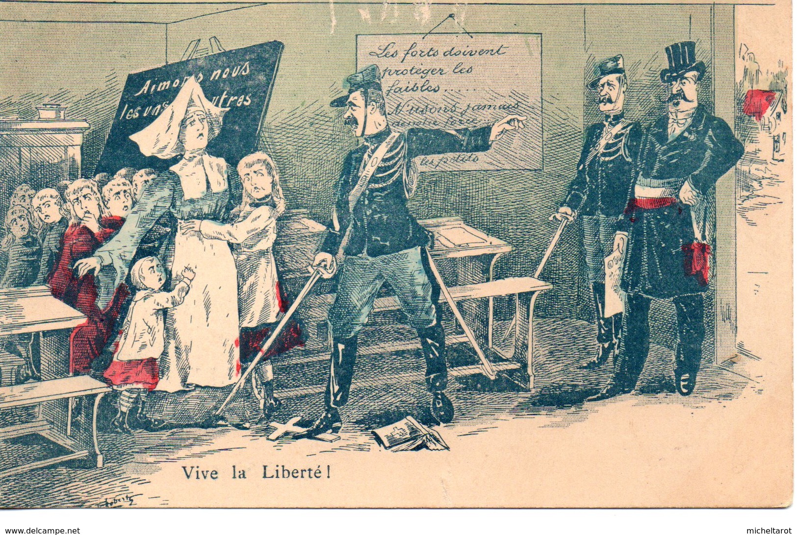 Religion : Carte Anticlérical : Vive La Liberté - Autres & Non Classés