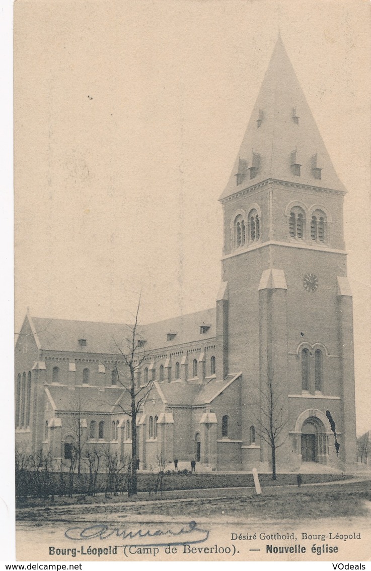 CPA - Belgique - Leopoldsburg - Bourg-Léopold - Nouvel Eglise - Leopoldsburg