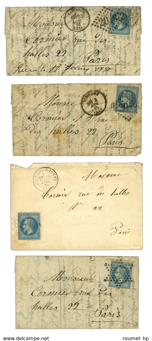 Lot De 4 Tentatives D'entrée Dont 2 Avec Mention Manuscrite De Réception Du 18 Février 1871. - TB. - War 1870