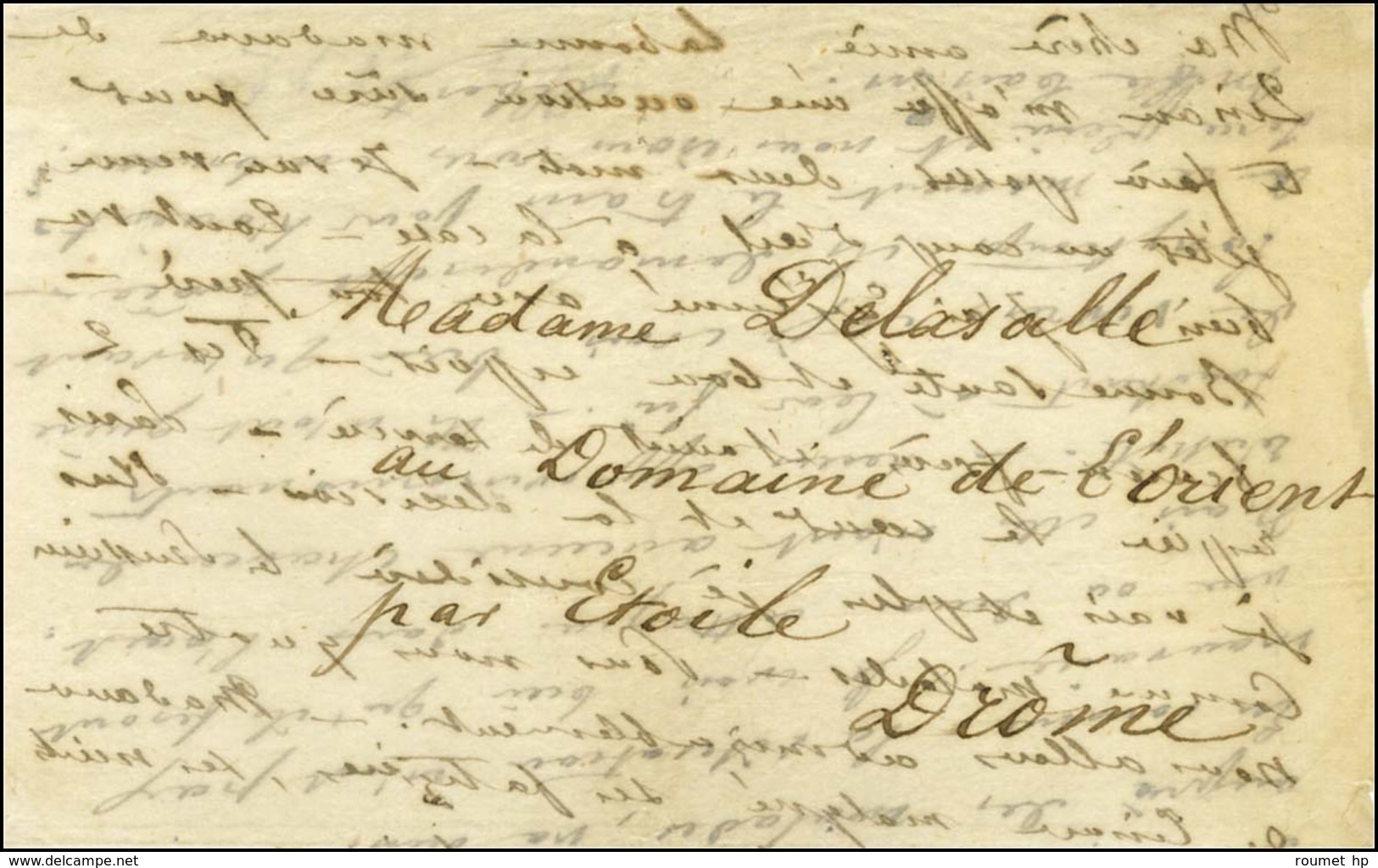 Lettre Papier Pelure Avec Texte Daté De Paris Le 28 Septembre 1870 '' Madame De Linan M'offre Une Occasion Sûre Pour Te  - Guerre De 1870