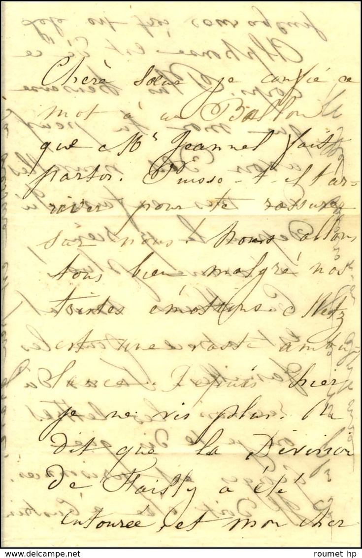 Papillon Des Pharmaciens Adressé à Dornach (Haut-Rhin), Au Recto Mention à La Plume '' Poste Aérostatique / Armée Du Rhi - War 1870