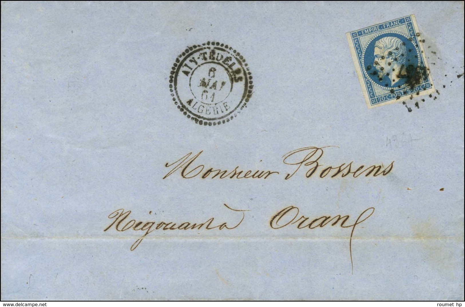 PC 4367 / N° 14 Càd T 22 AIN-TEDELES / ALGERIE. 1861. - TB / SUP. - R. - Other & Unclassified