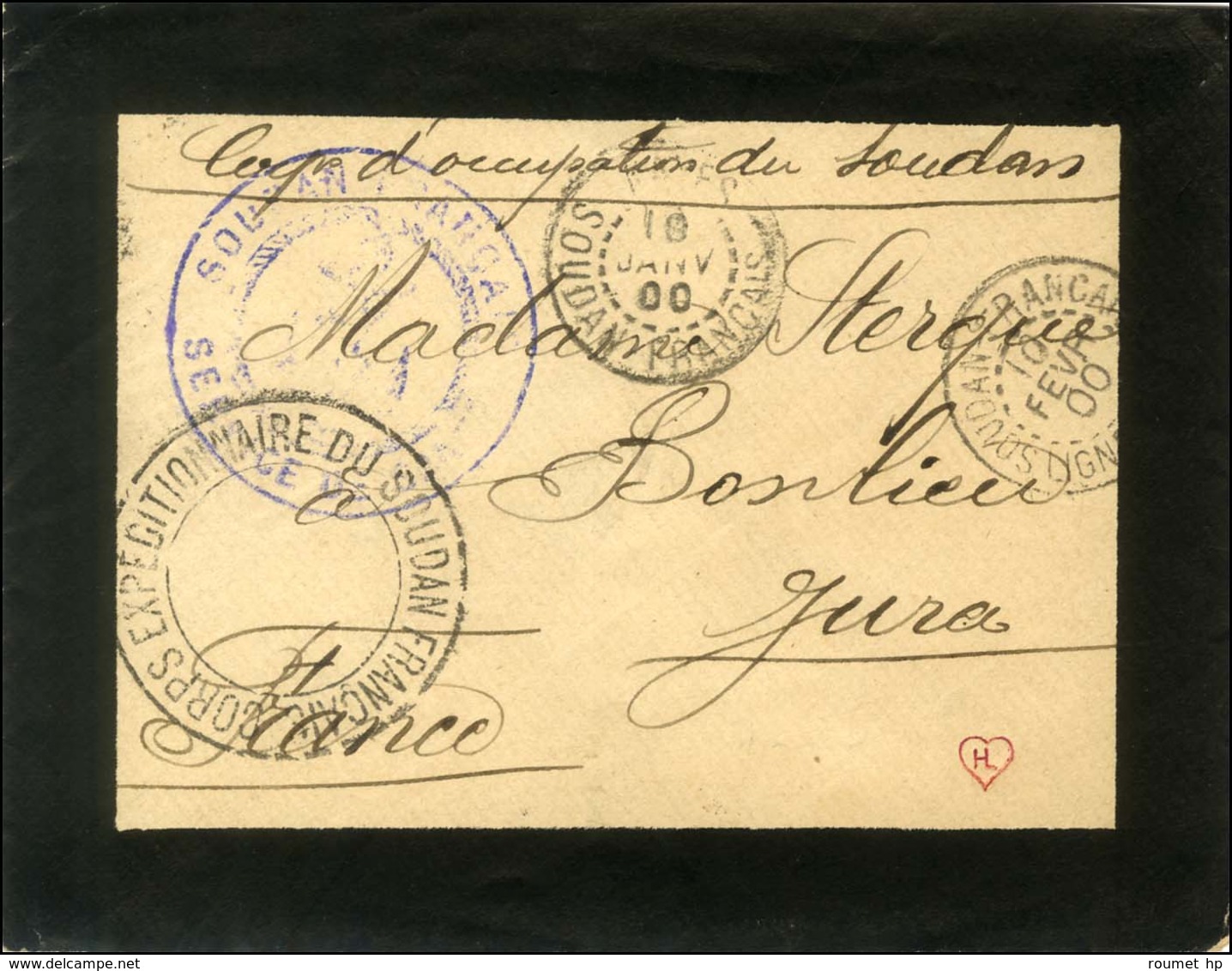 Càd KAYES / SOUDAN FRANCAIS 10 JANV. 00 Sur Lettre Du Corps D'occupation Du Soudan. - TB. - Poste Maritime