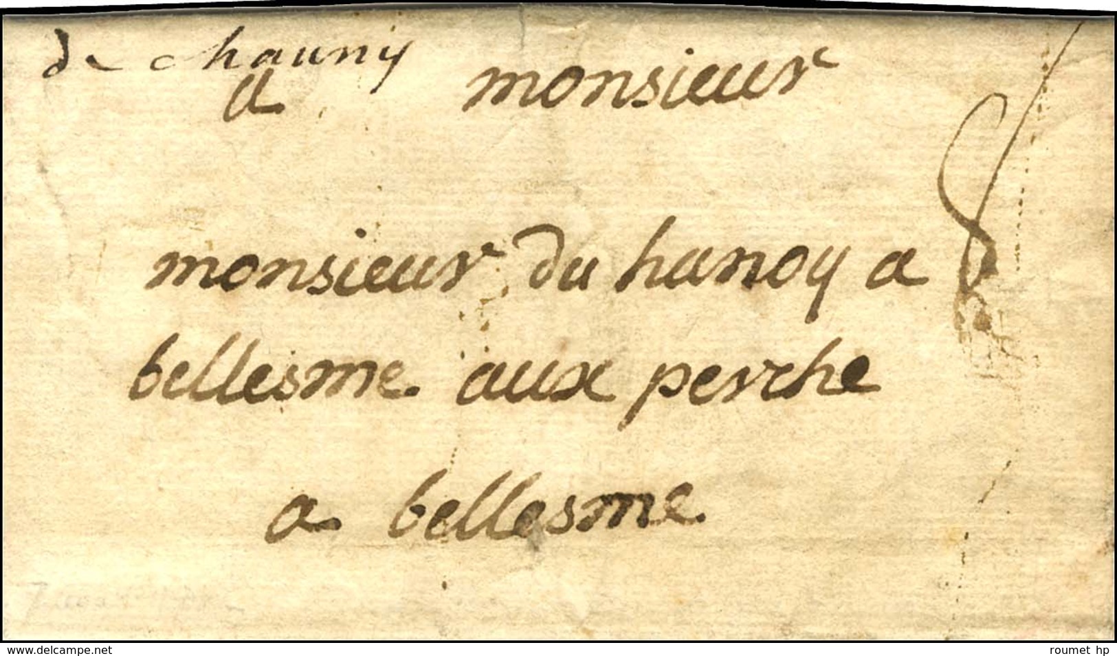 '' De Chauny '' (L N° 6). 1742. - TB. - R. - 1701-1800: Précurseurs XVIII