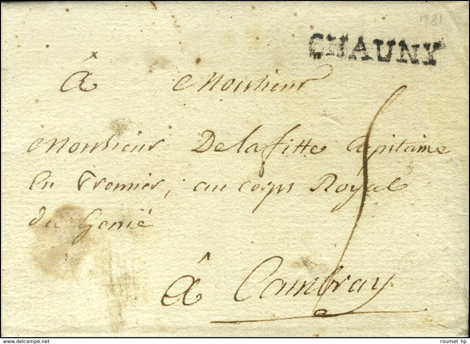 CHAUNY (L N° 3). 1781. - SUP. - RR. - 1701-1800: Voorlopers XVIII