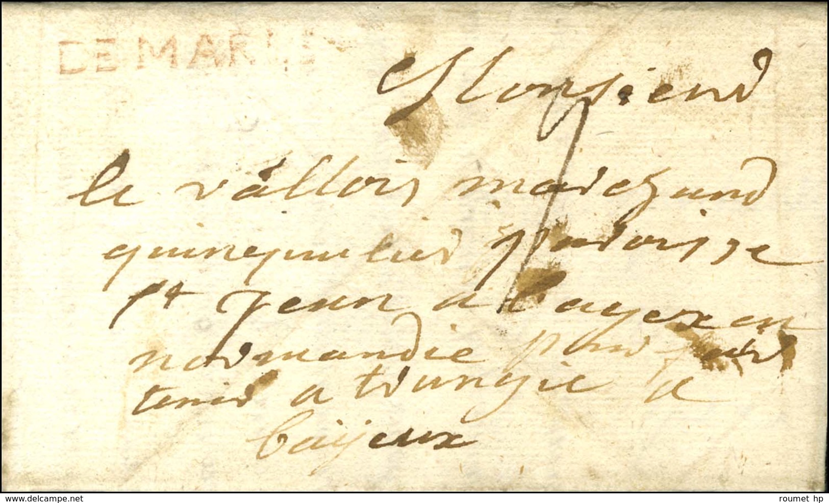 DE MARLE Rouge (L N° 1). 1757. - TB. - R. - 1701-1800: Precursors XVIII