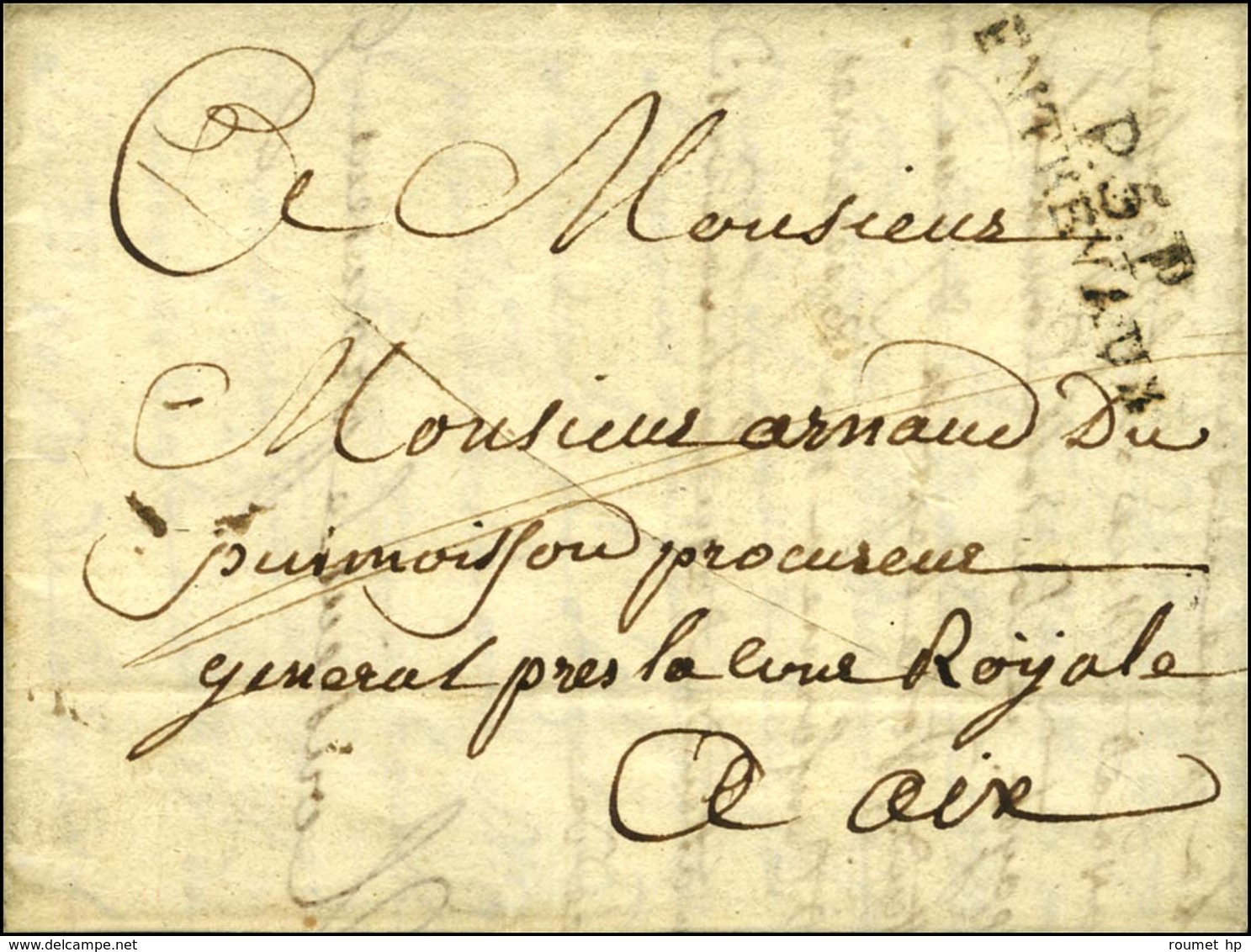 P.5.P. / ENTRAVAUX Sur Lettre Avec Texte Daté. 1814. - TB. - 1801-1848: Voorlopers XIX