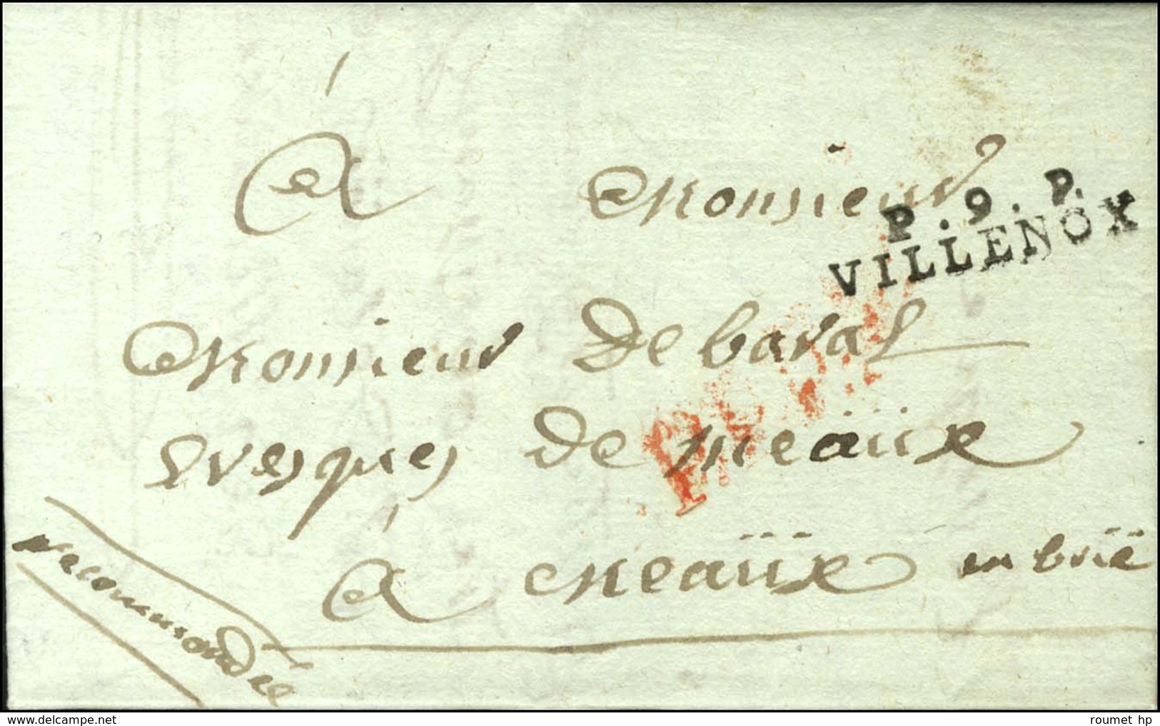 P.9.P. / VILLENOX Sur Lettre Avec Texte Daté 1802. - SUP. - 1801-1848: Precursors XIX