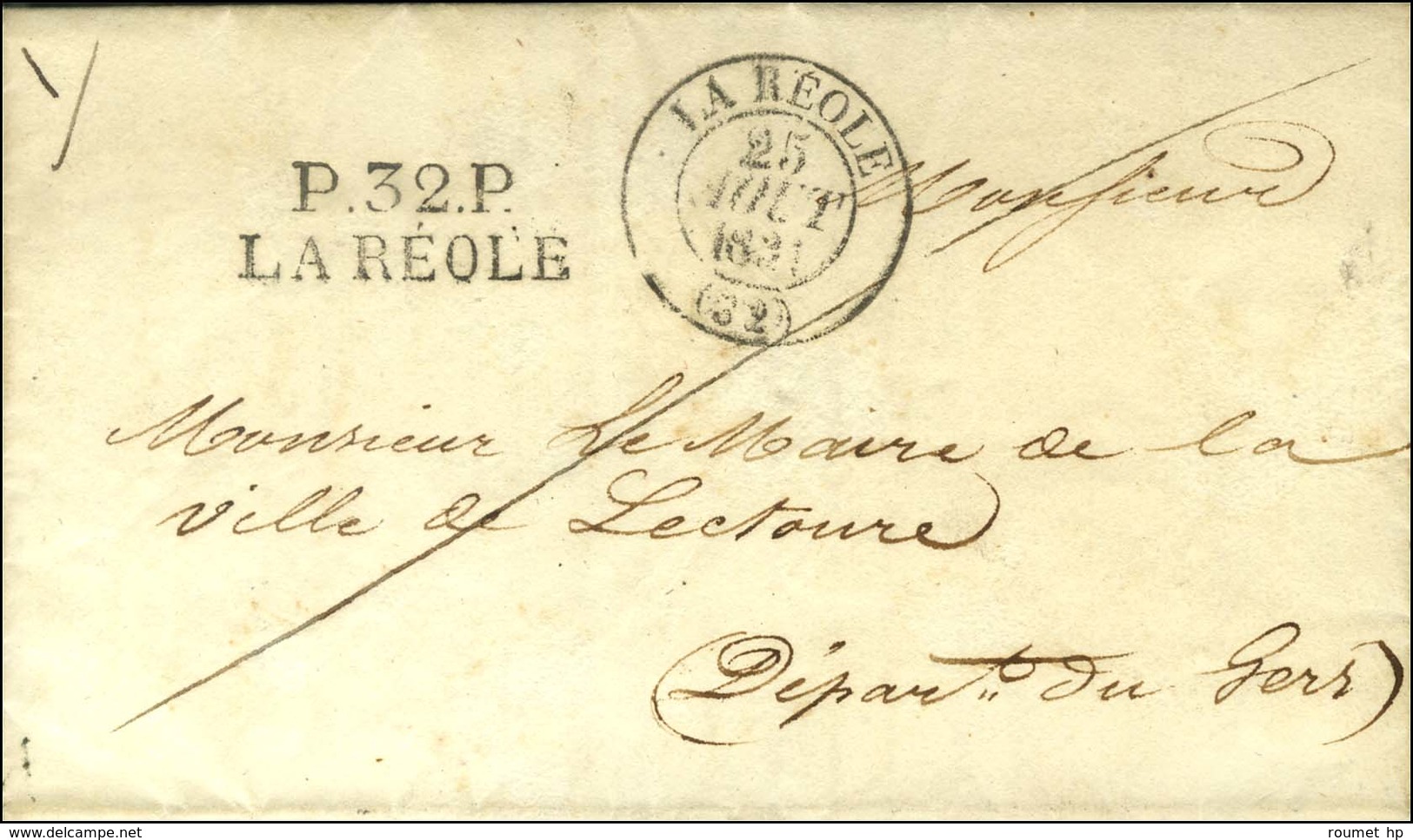 P.32.P. / LA REOLE Càd T 13 LA REOLE (32). 1831. - SUP. - 1801-1848: Precursors XIX