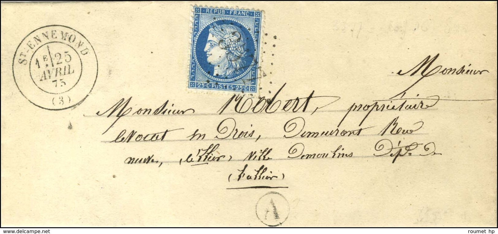 GC 3577 / N° 60 Càd T 17 ST ENNEMOND (3). 1875. - SUP. - Other & Unclassified