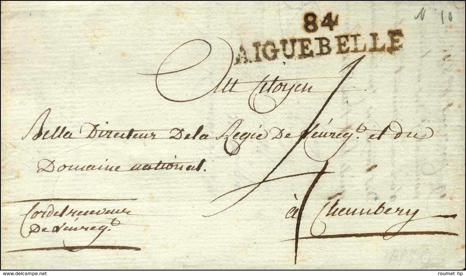 84 / AIGUEBELLE. An 8. - SUP. - 1792-1815: Veroverde Departementen