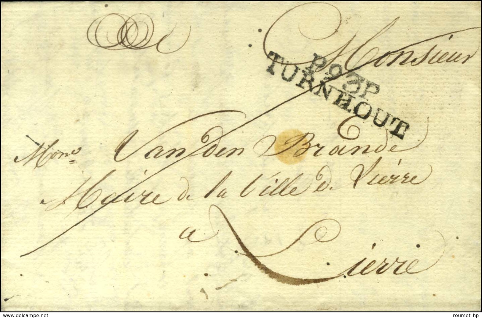 P.93.P. / TURNHOUT Sur Lettre Avec Texte Daté Le 1er Mai 1811 Pour Lierre. - SUP. - 1792-1815: Conquered Departments