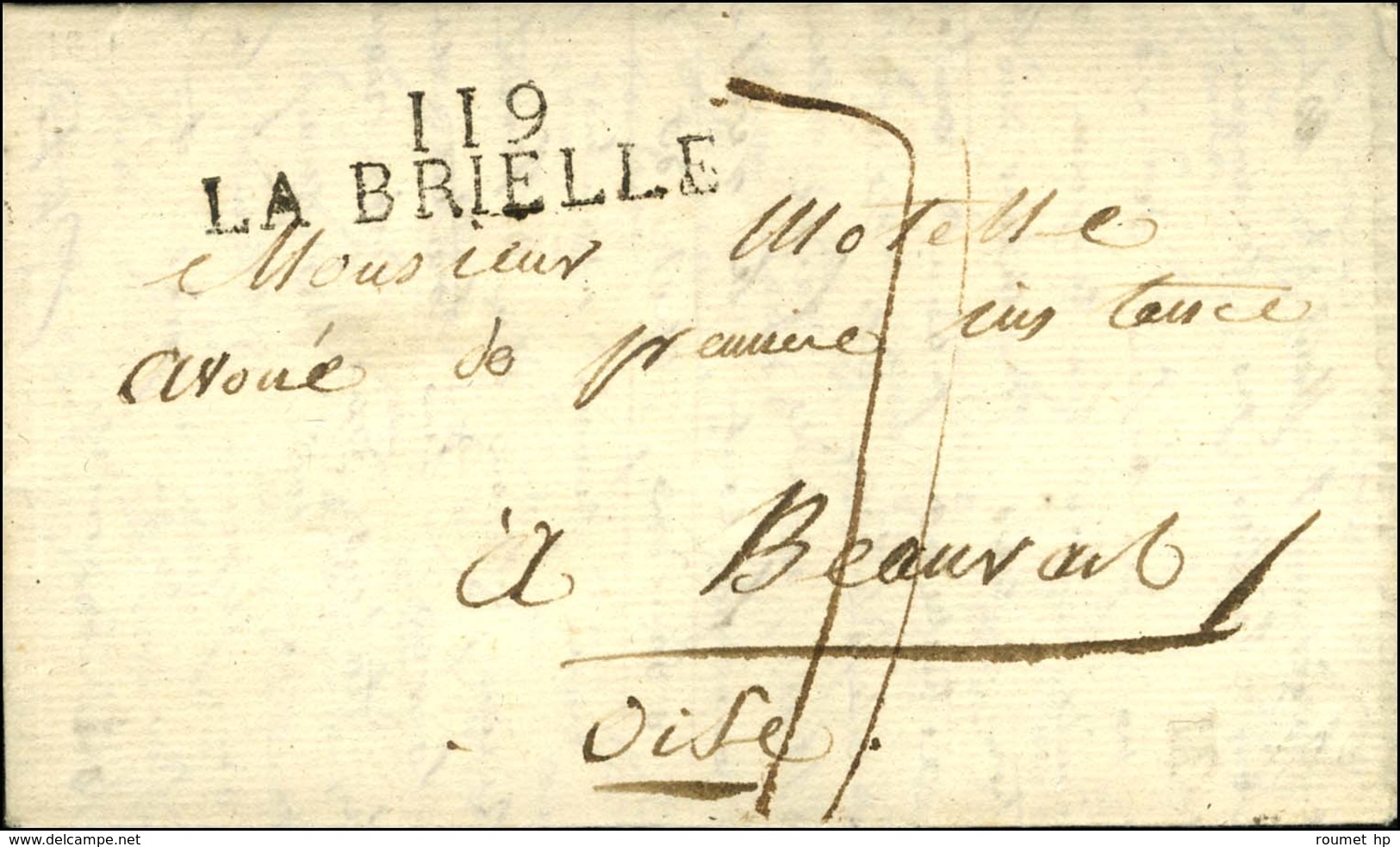 119 / LA BRIELLE Sur Lettre Avec Texte Daté Le 17 Juillet 1811 Pour Beauvais. - SUP. - 1792-1815: Conquered Departments