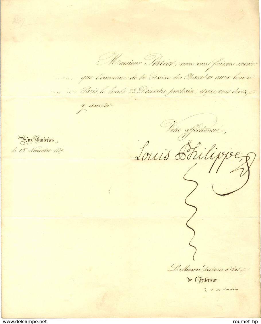 Lot De 3 Documents Dont 1 LAS De Louis-Napoléon. - TB. - Collections