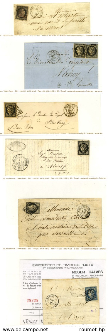 Lot De 6 Lettres Affranchies Dont Grille / N° 4 Avec Càd Du 1 Juillet 1850. - B / TB. - Collections