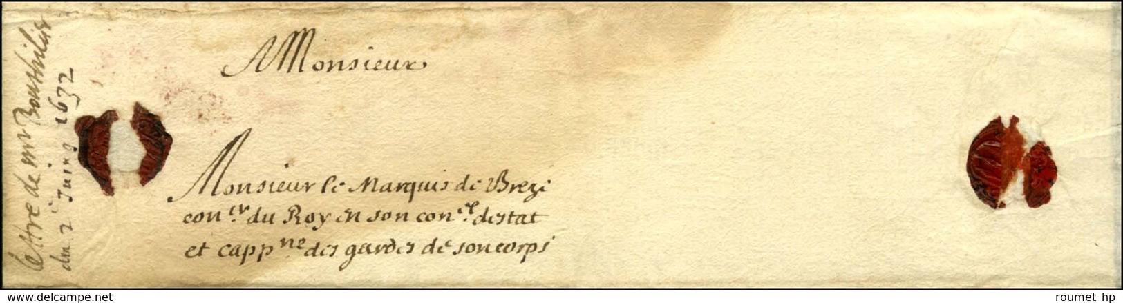 BOUTHILLIER Claude, Comte De Chavigny (1581-1652), Secrétaire D'Etat Puis Surintendant Des Finances. - Andere & Zonder Classificatie