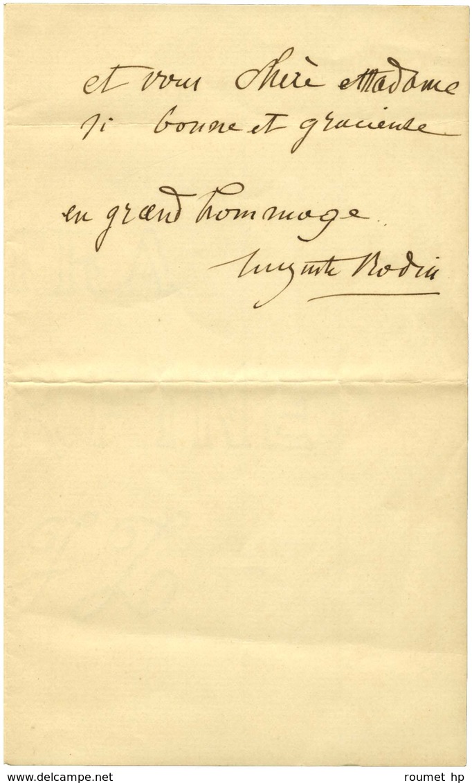 RODIN Auguste (1840-1917), Sculpteur. - Other & Unclassified