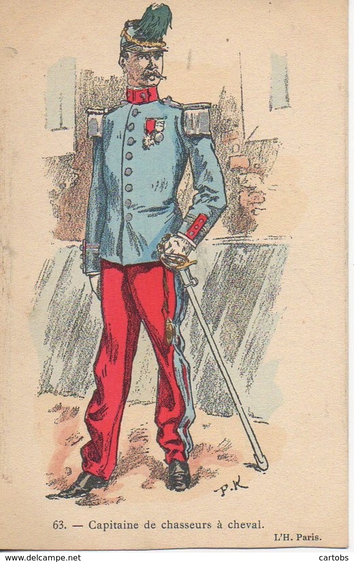 Militaria Capitaine Des Chasseurs à Cheval - Uniformen
