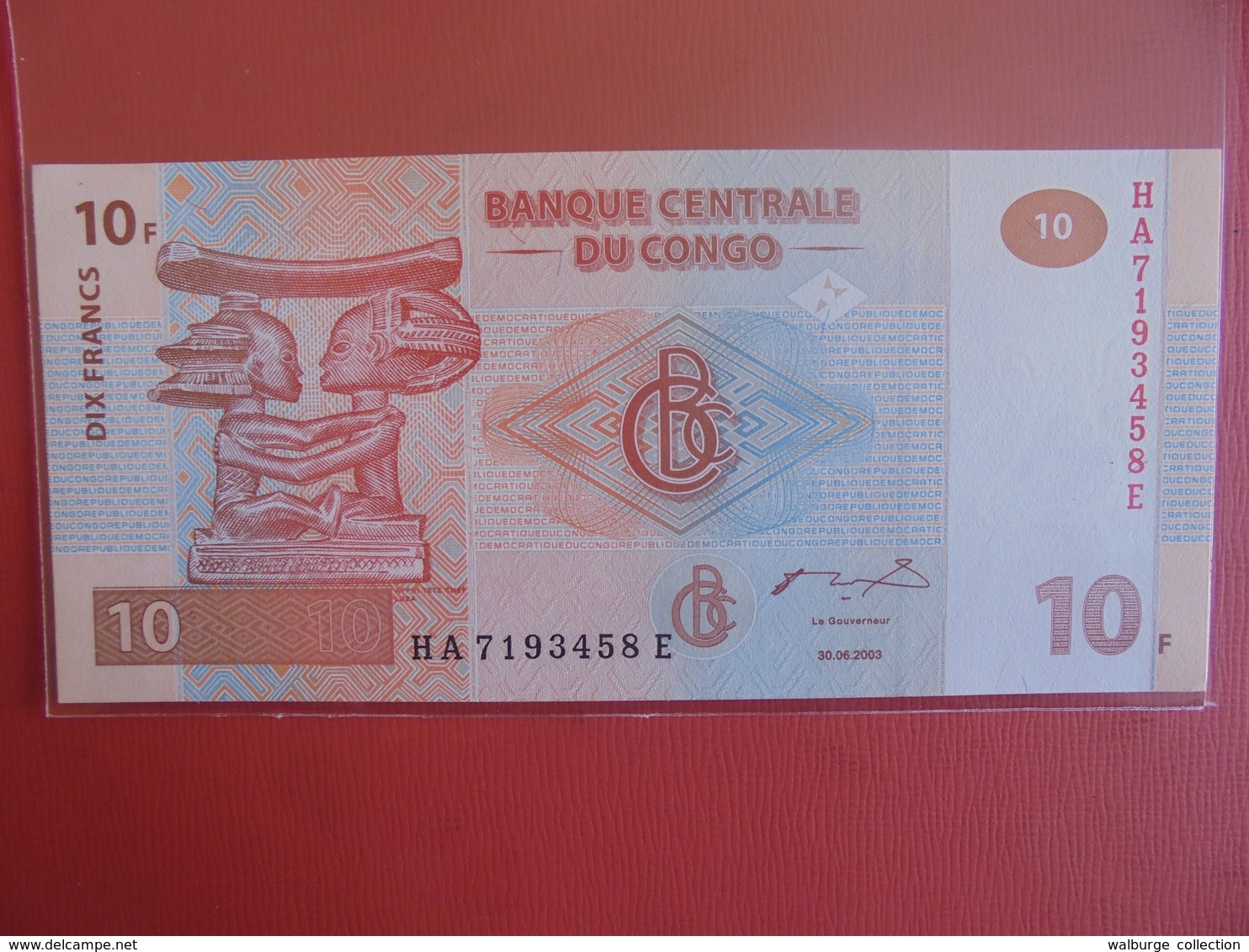 CONGO 10 FRANCS 2003 PEU CIRCULER/NEUF - République Démocratique Du Congo & Zaïre