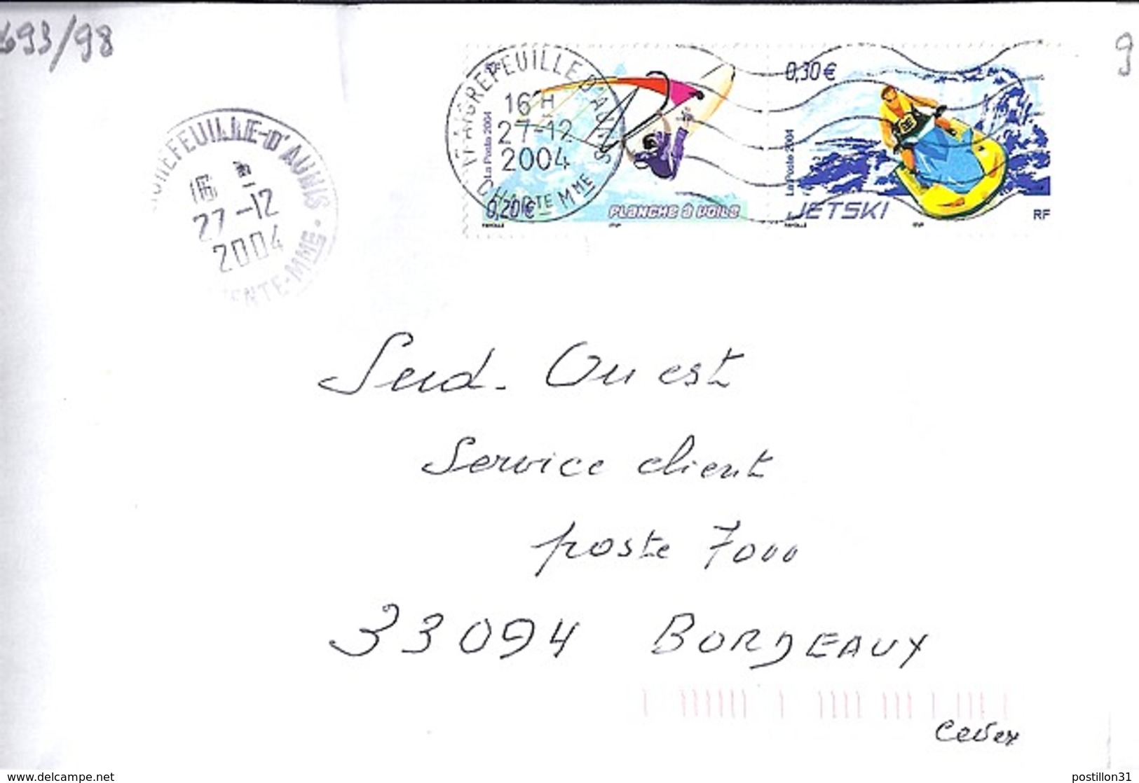 TP N°3693/98 SUR LETTRE DE 2004/05 - 1961-....