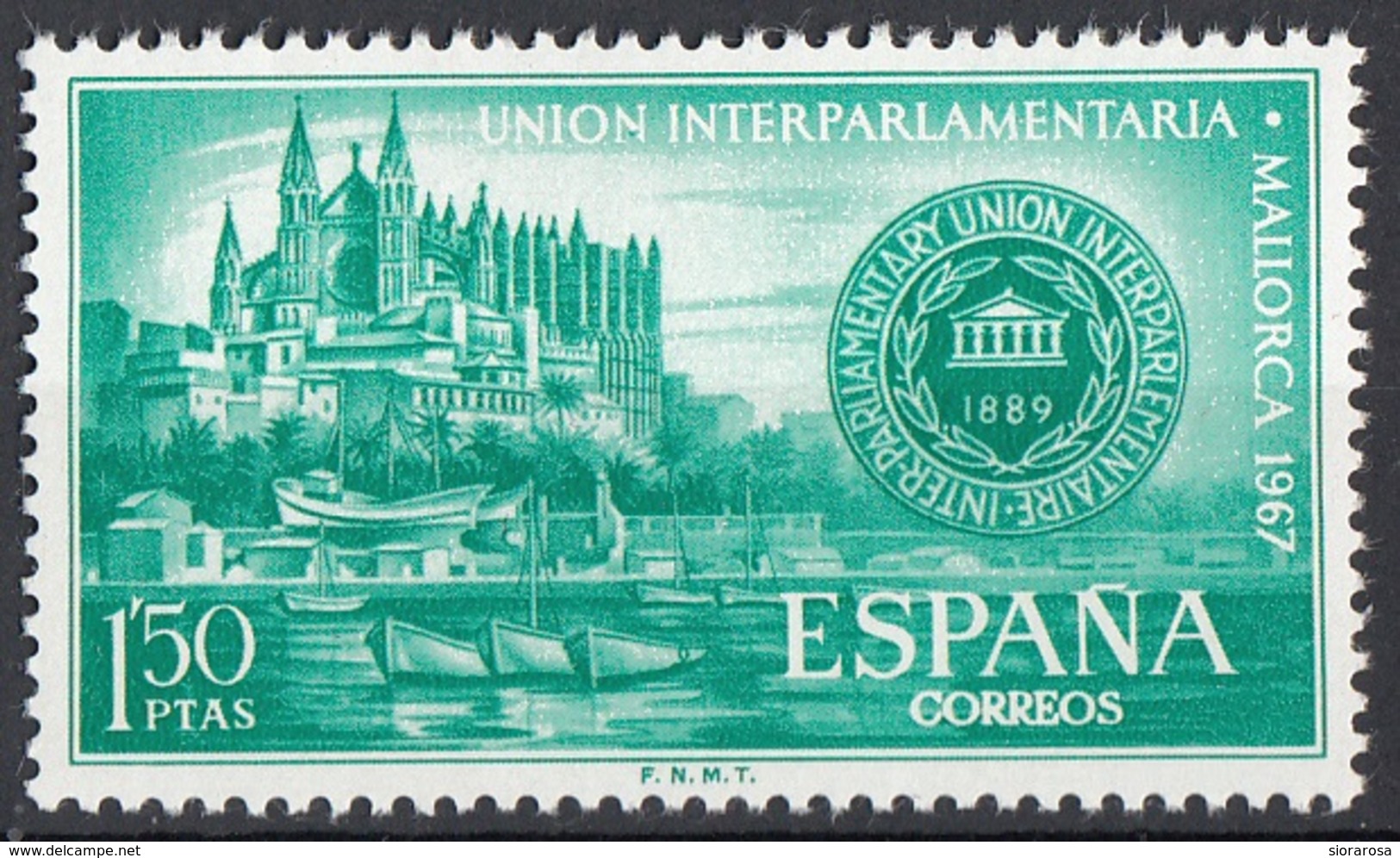 Spagna 1967 Sc. 1459 Palma Cathedral And Conference Emblem MNH Spain Espana - Nuovi