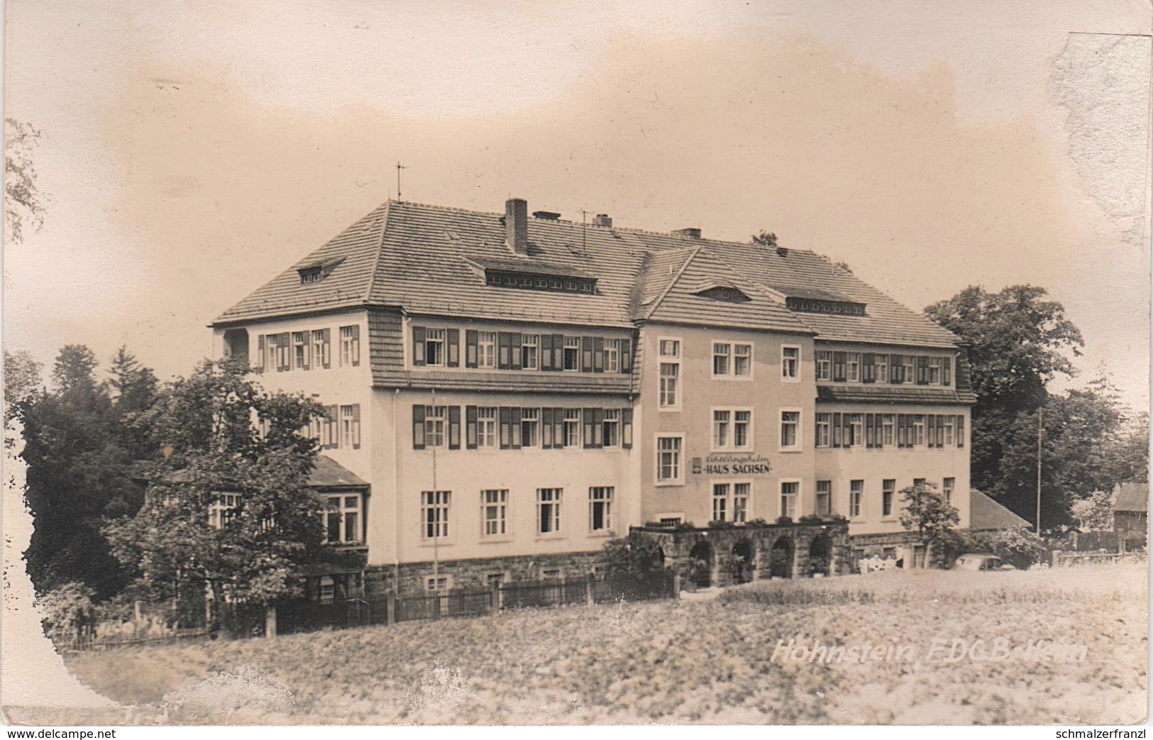 AK Hohnstein FDGB Heim Haus Sachsen Sächsische Schweiz Rathewalde Rathen Heeselicht Waltersdorf Ehrenberg Waitzdorf DDR - Hohnstein (Saechs. Schweiz)