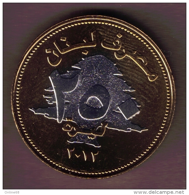 LIBAN LEBANON 250 LIVRES 2012 Lucky Coin KM# 36a - Lebanon