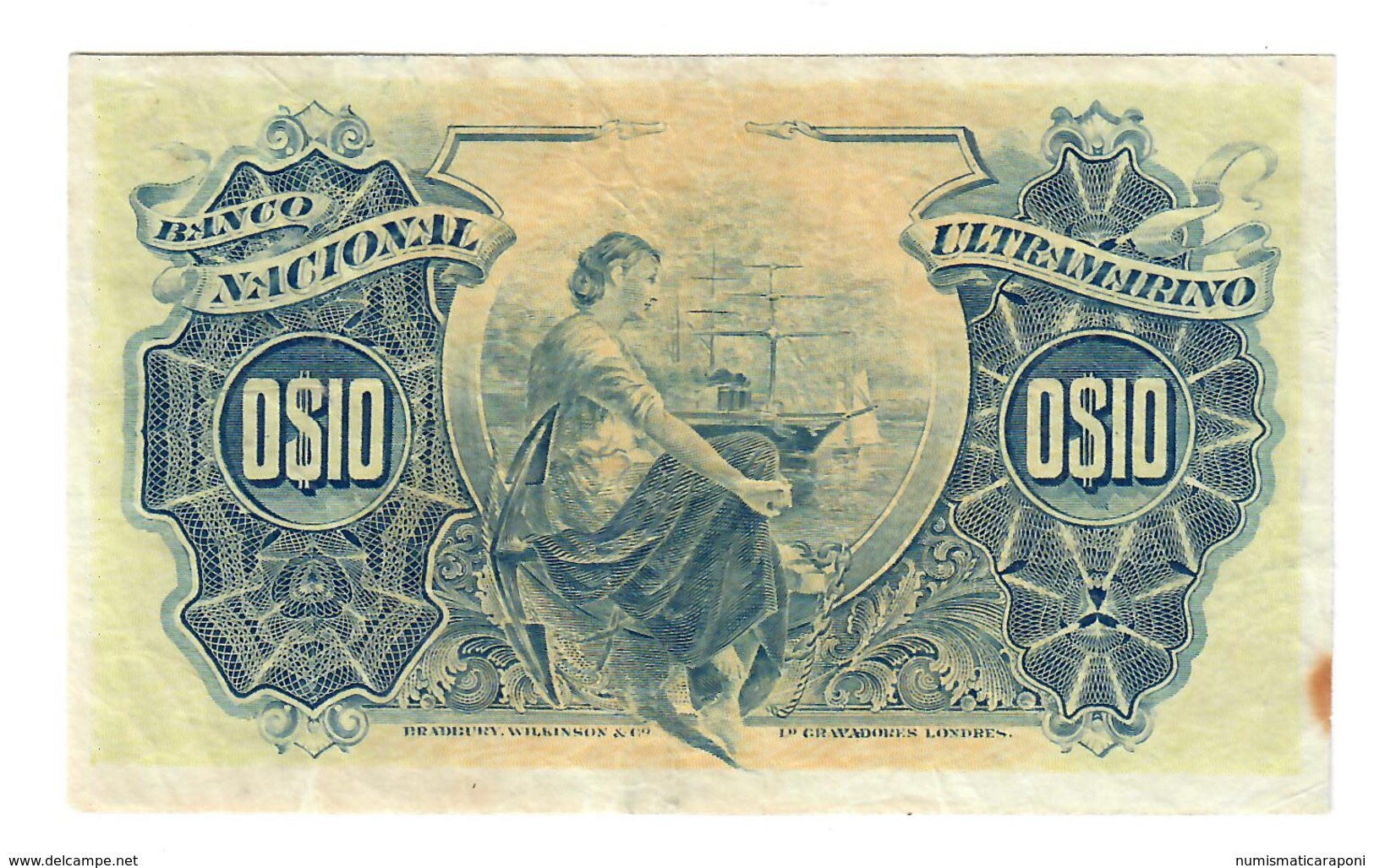 San Tomè 10 Centavos 05 11 1914 Bb+ Lotto.2118 - Sao Tomé Et Principe