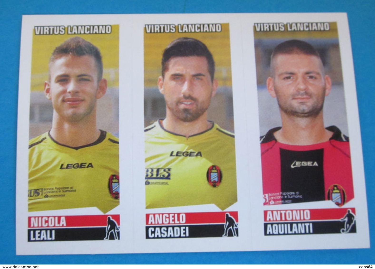 CALCIATORI PANINI 2012 - 2013  N. 579 LEALI CASADEI ADULANTI VIRTUS LANCIANO - Edizione Italiana