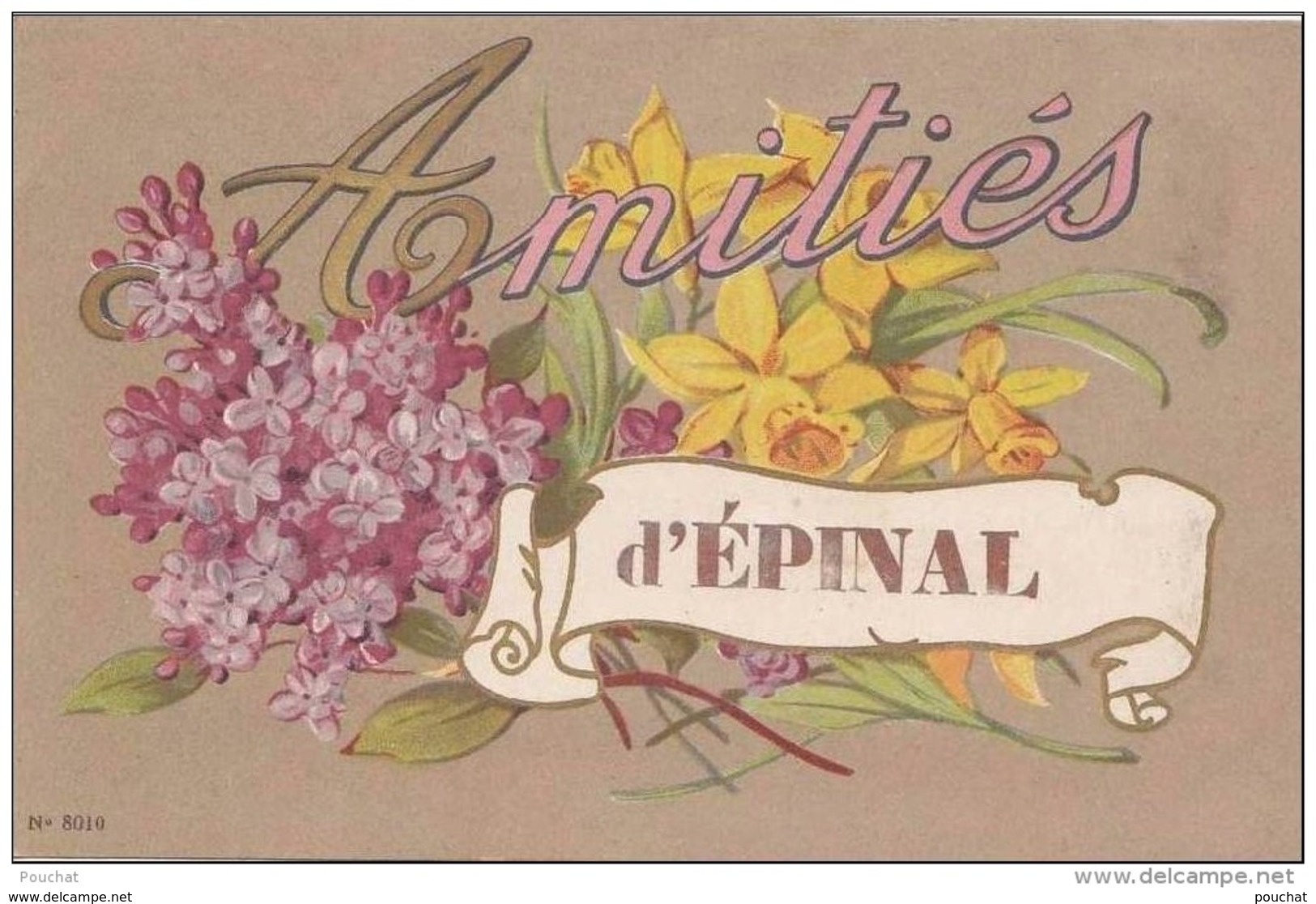 A 11 - 88) EPINAL - AMITIÉS  - (CARTE FANTAISIE - 2 SCANS) - Epinal