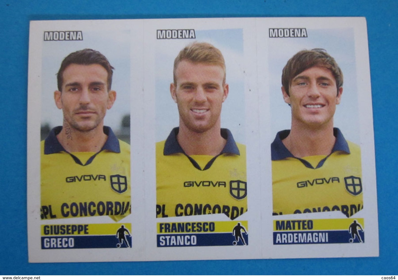 CALCIATORI PANINI 2012 - 2013  N. 599 GRECO STANCO ARDEMAGNI MODENA - Edizione Italiana