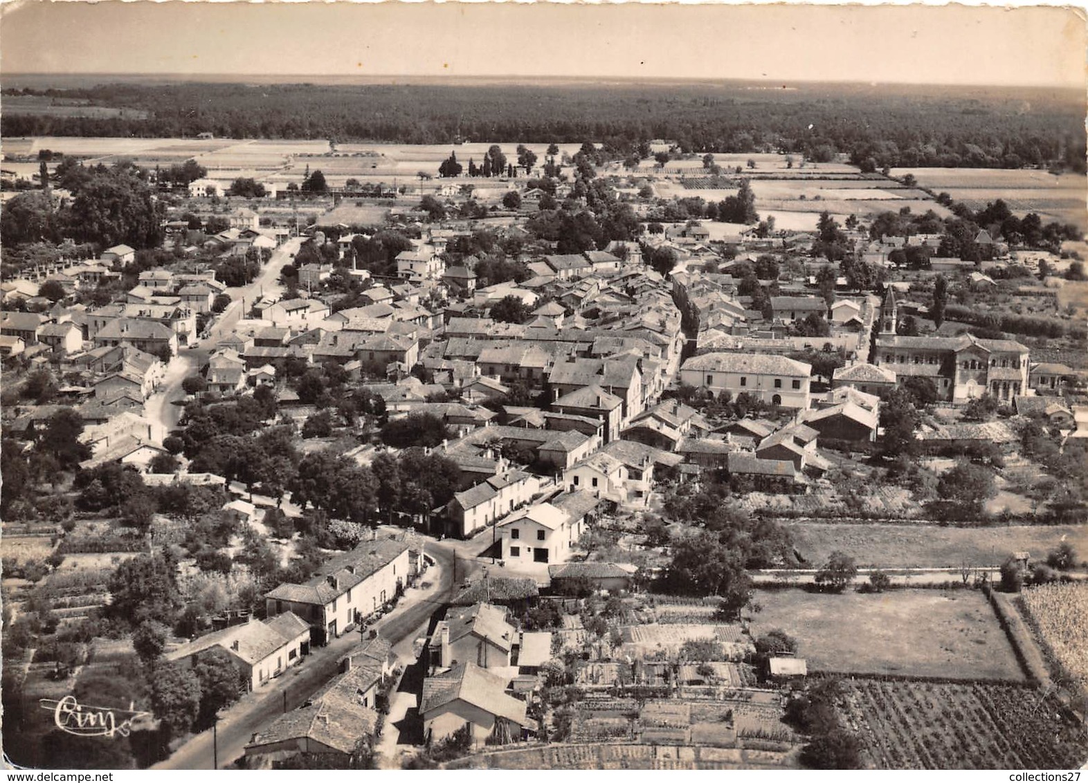 40-GABARRET- VUE PANORAMIQUE AERIENNE - Gabarret