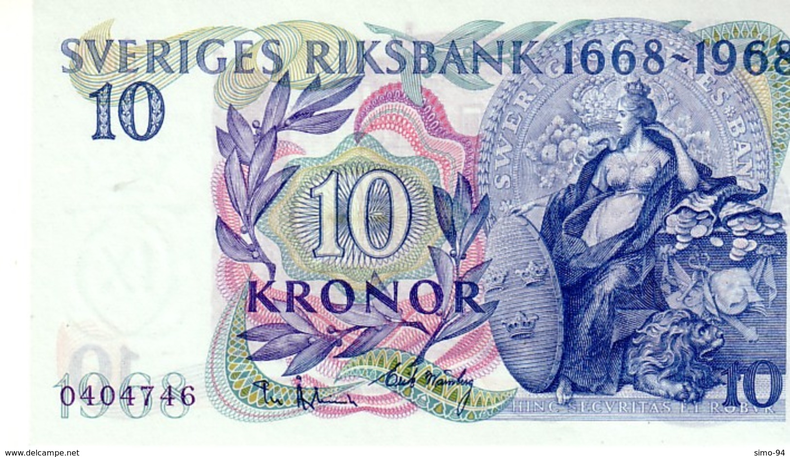 Sweden P.56 10 Kronur 1968 Unc - Sweden