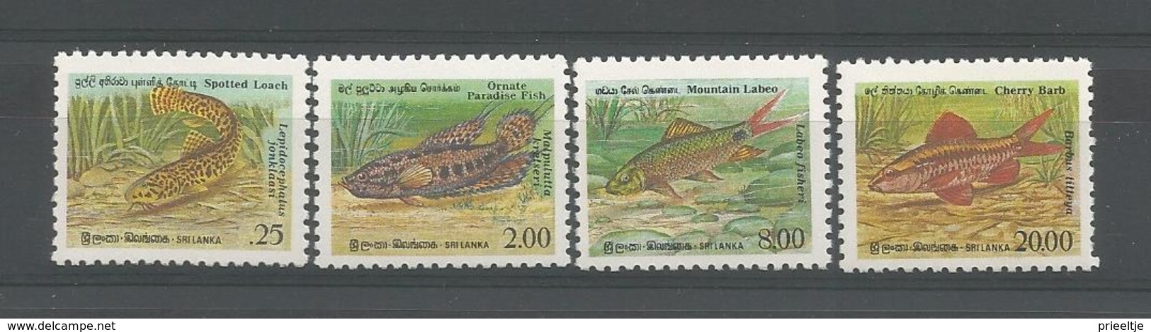 Sri Lanka 1990 Fish  Y.T. 935/938 ** - Sri Lanka (Ceylan) (1948-...)