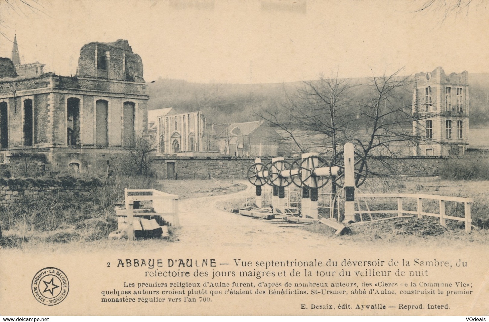 CPA - Belgique - Abbaye D'Aulne - Vue Septentrionale Du Deversoir De La Sambre - Thuin