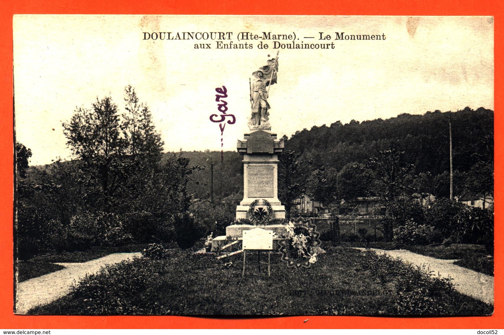 CPA 52 Doulaincourt " Le Monument Aux Enfants De Doulaincourt " - Doulaincourt