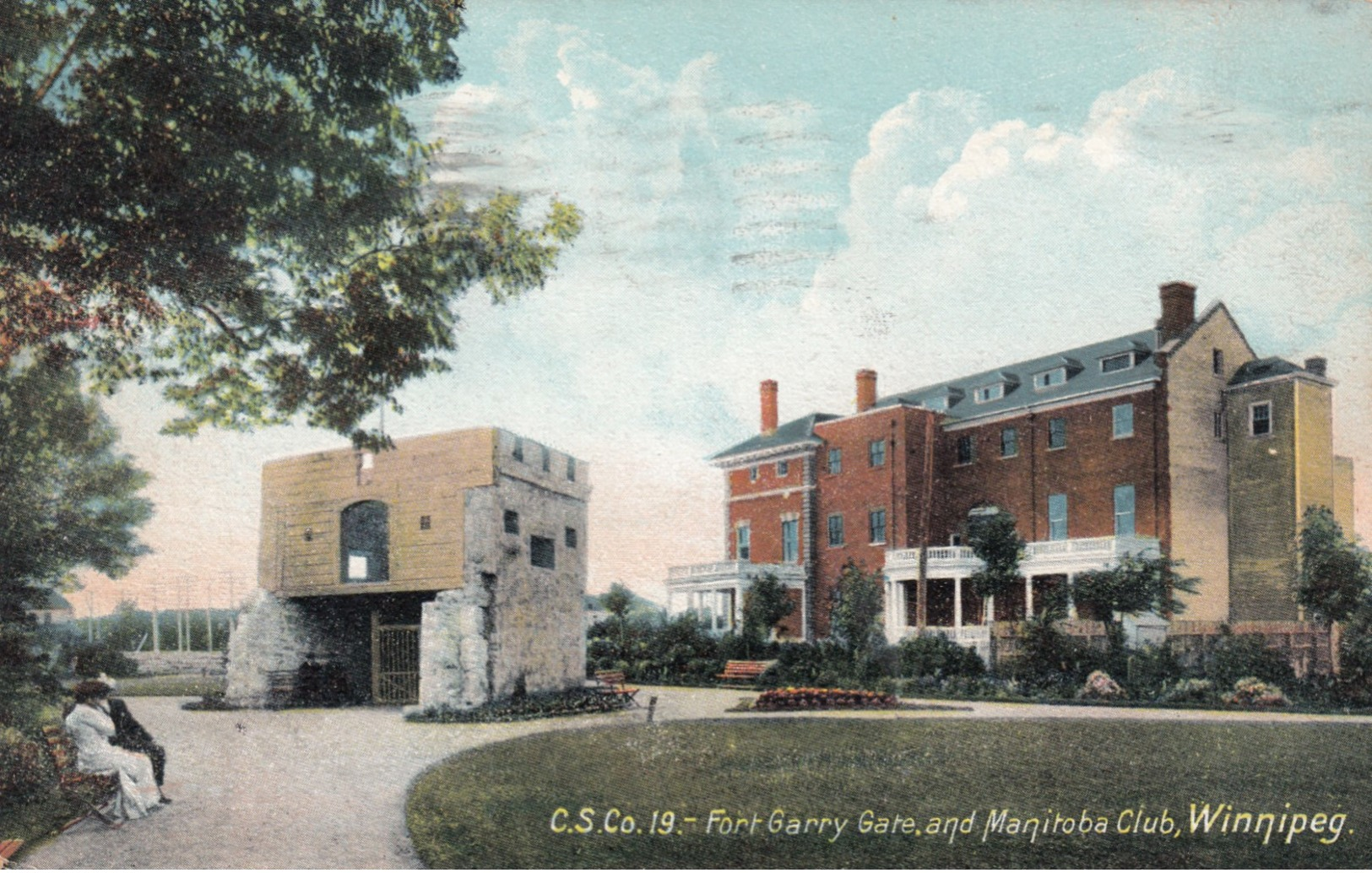 WINNIPEG , Manitoba , Canada , 1907 ; Fort Garry Gate & Manitoba Club - Winnipeg