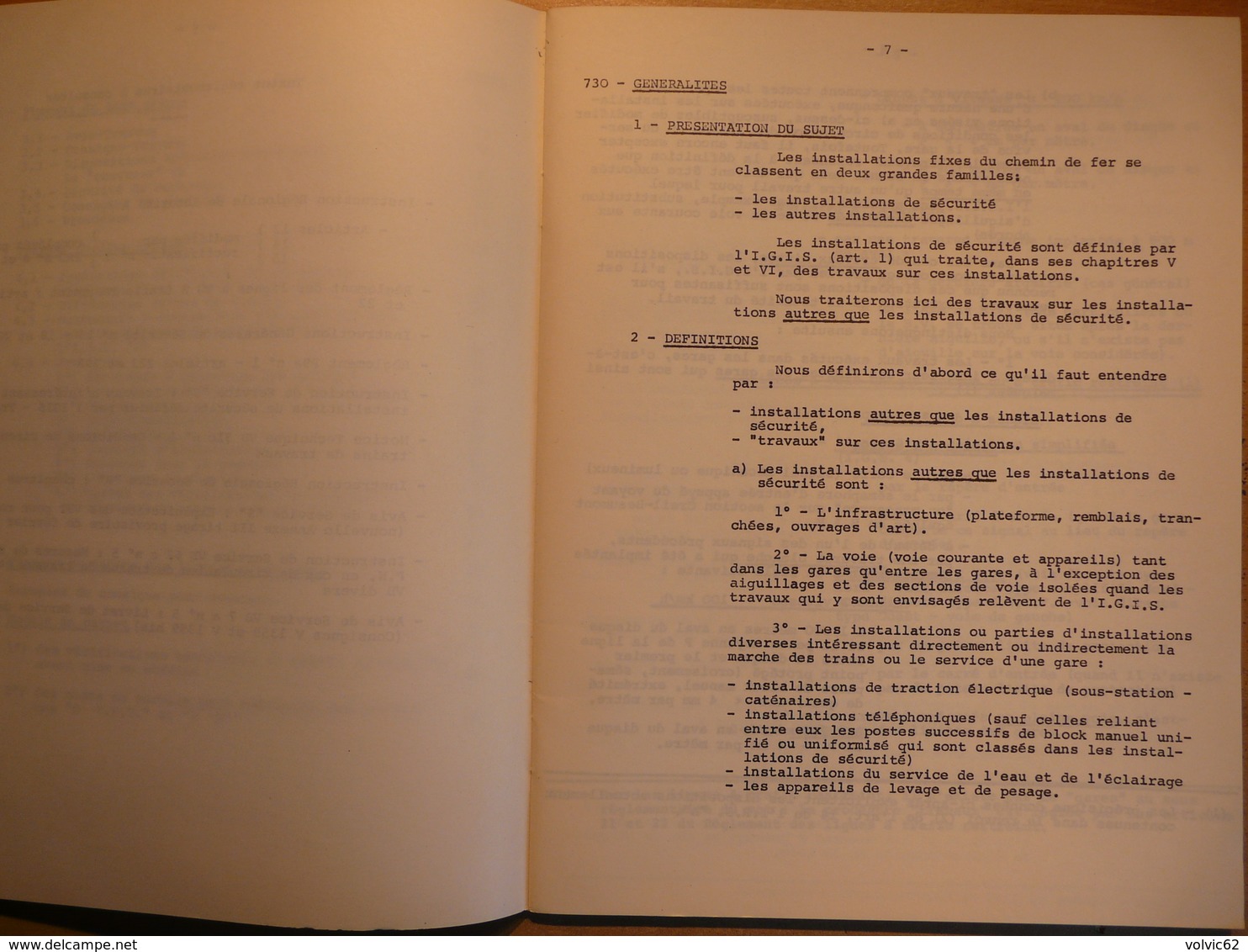 Cahier Formation Cadre Travaux Installation Autres Que De Sécurité 1967 SNCF Train Cheminot Chemin De Fer - Railway & Tramway