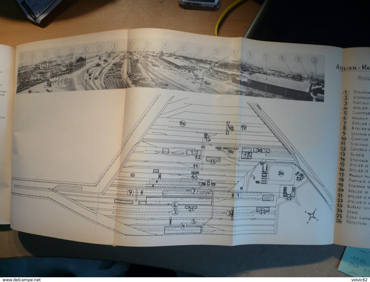 Cahier Formation Cadre Atelier Magasin De Moulin Neuf 1959 SNCF Train Cheminot Chemin De Fer - Chemin De Fer & Tramway