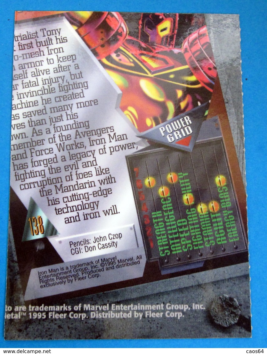 WOLVERINE CARD MARVEL METAL 1995 - Marvel