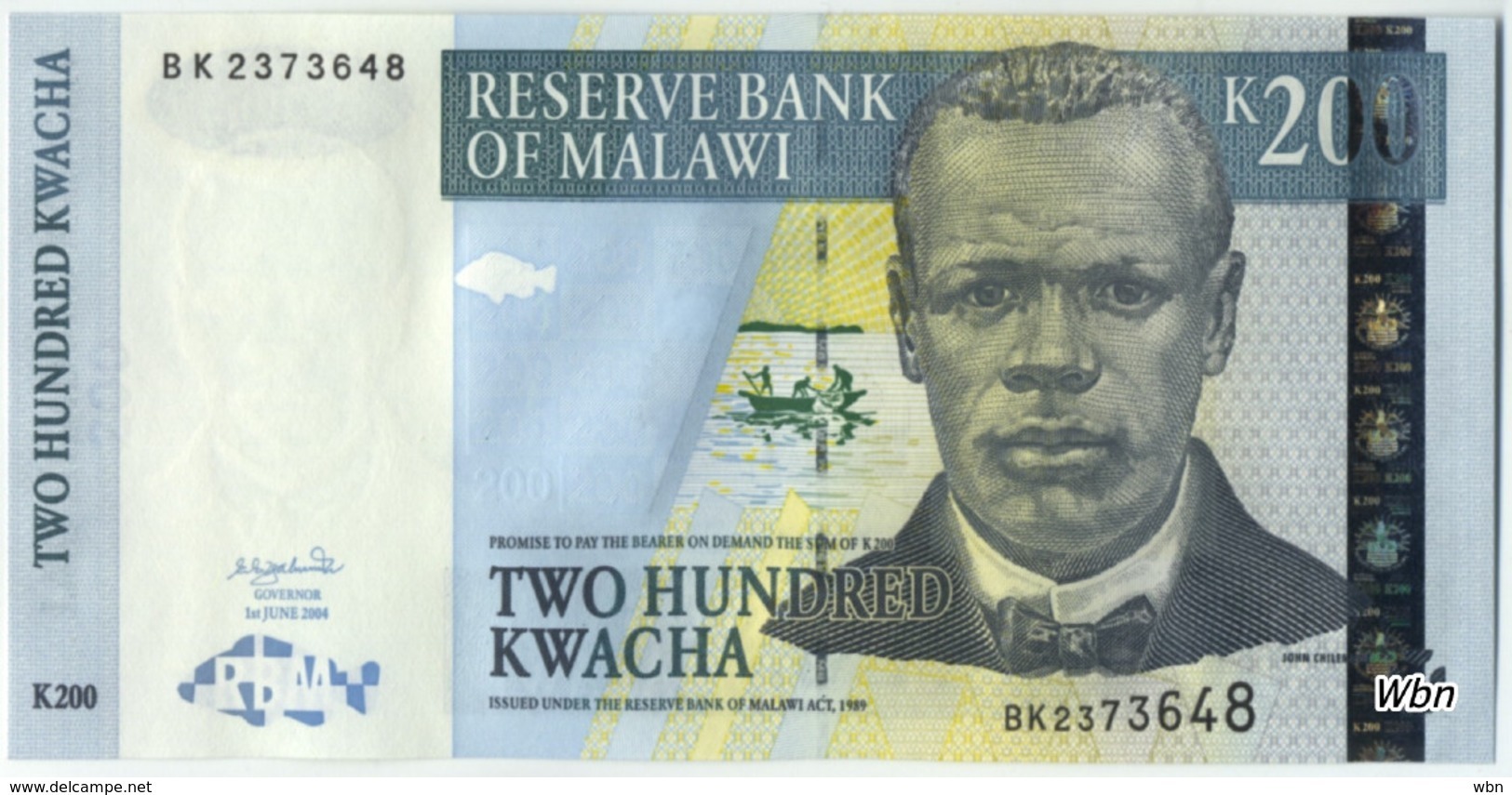 Malawi 200 Kwachas (P51) 2004 -UNC- - Malawi