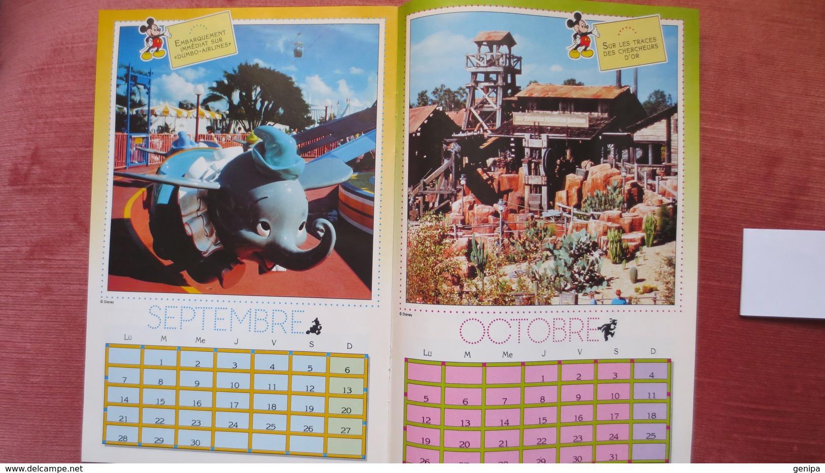 CALENDRIER EURO DISNEY 1992. (260X175 Mm.) - Grand Format : 1991-00