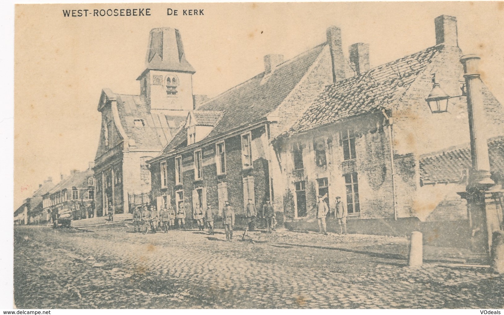 CPA - Belgique - West-Roosebeke - De Kerk - Staden