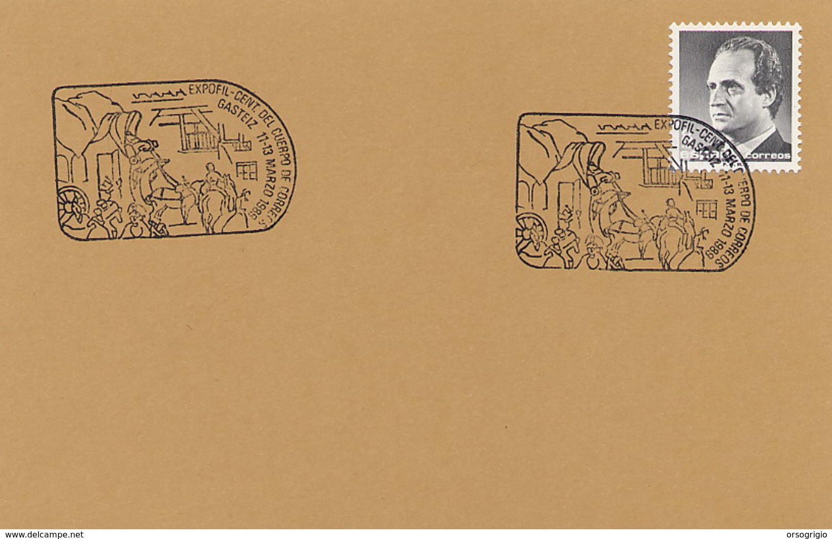 SPAGNA - ESPANA -  GASTEIZ - CENTENARIO DEL CORPO SERVIZIO POSTALE - Posta