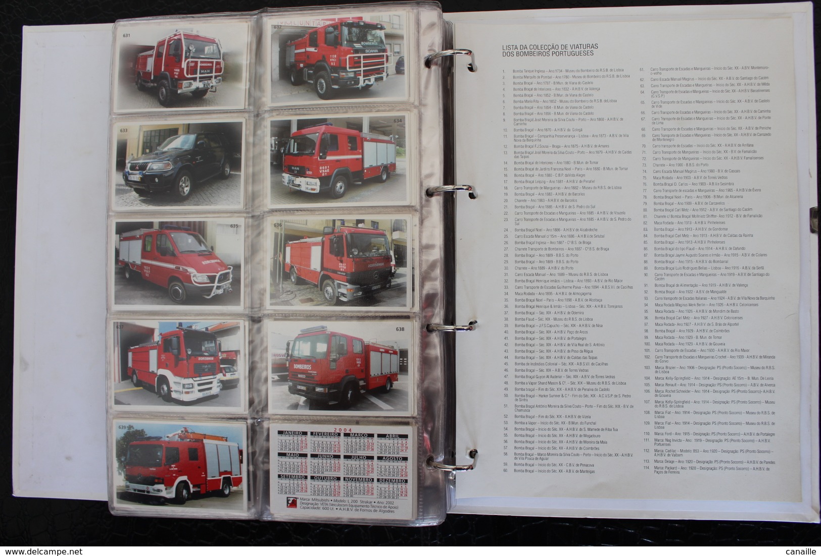 639 Photos de camions de pompiers du Portugal - Album ​complet / Coleccao de Viaturas dos Bombeiros Portugueses /2004