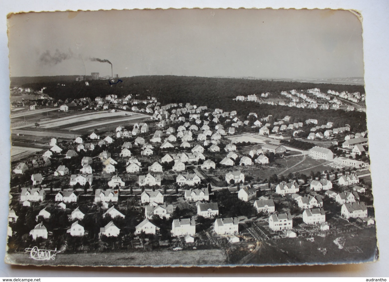 CPSM 57 Charbonnages De Créhange Vue Aérienne Les Cités 1956 Mine Charbon Cité Ouvrière - Altri & Non Classificati