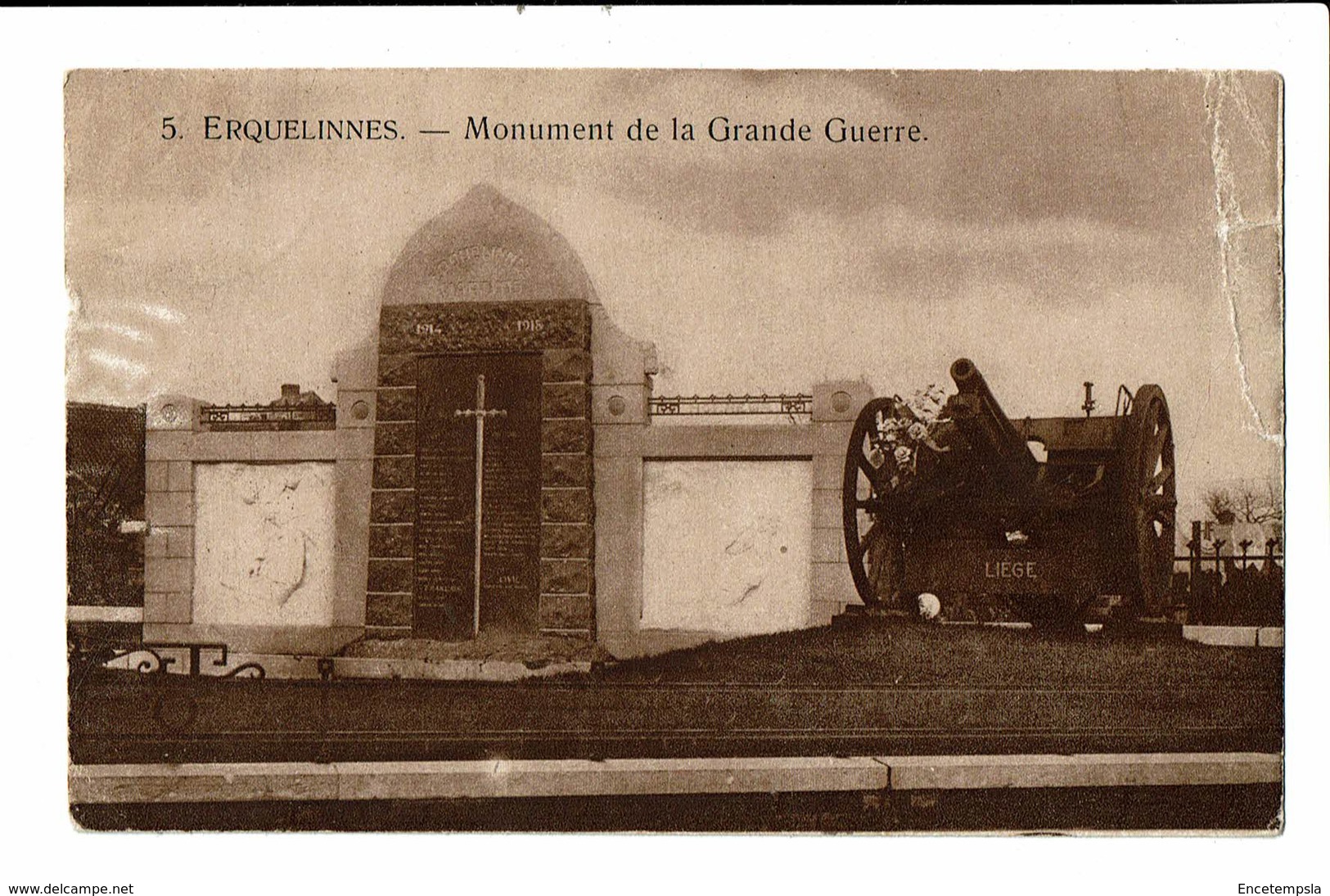 CPA - Carte Postale -BELGIQUE -Erquelines - Monument De La Grande Guerre-1927  VM1881 - Erquelinnes
