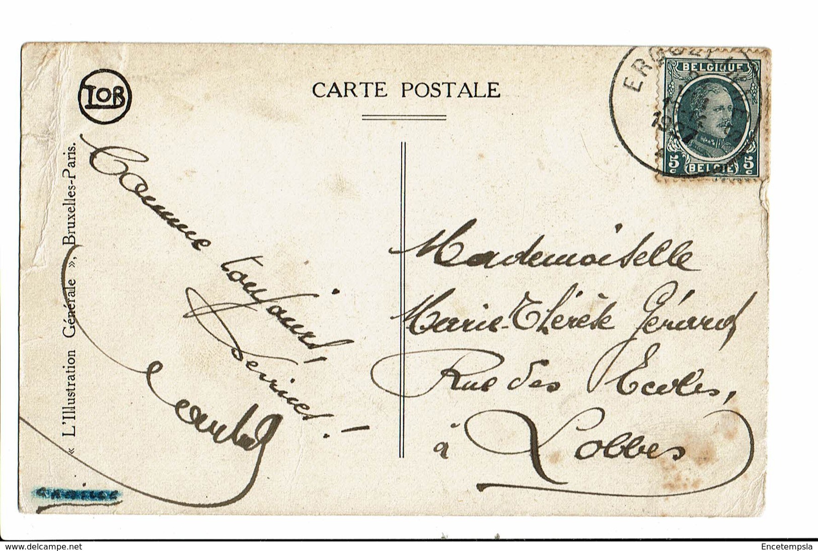 CPA - Carte Postale -BELGIQUE -Erquelines - Monument De La Grande Guerre-1927  VM1881 - Erquelinnes